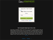 Tablet Screenshot of dateahermaphrodite.com